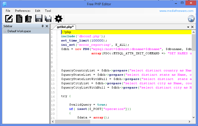 Edit codes and parse scripts.