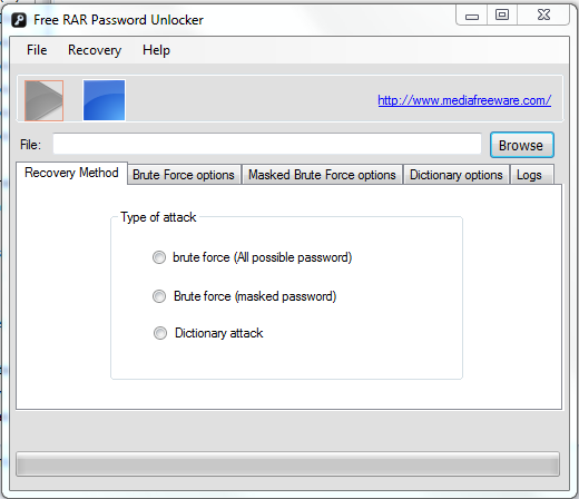 Recover lost RAR protected file password.