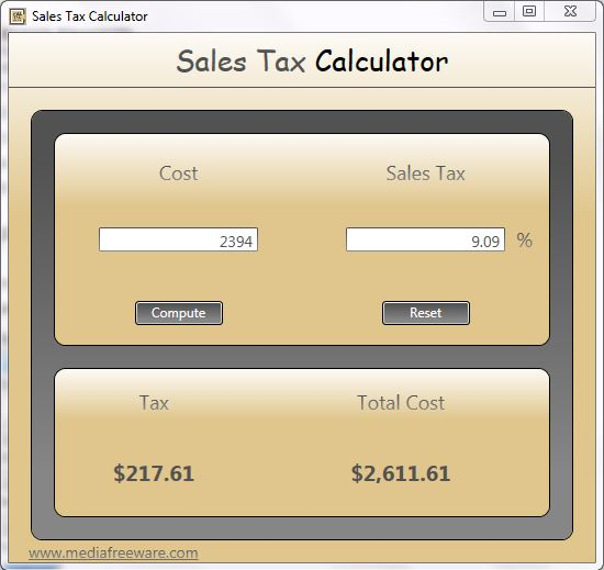 Understand sales tax calculations