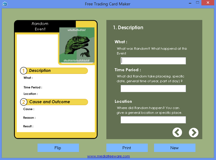 Create trading cards quickly and easily.