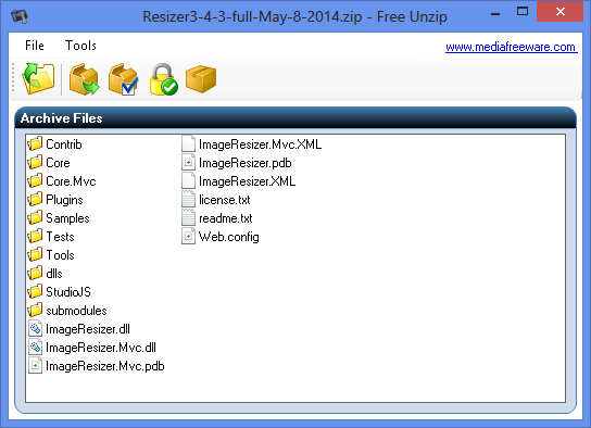 Unzip any zip format files quickly with intui