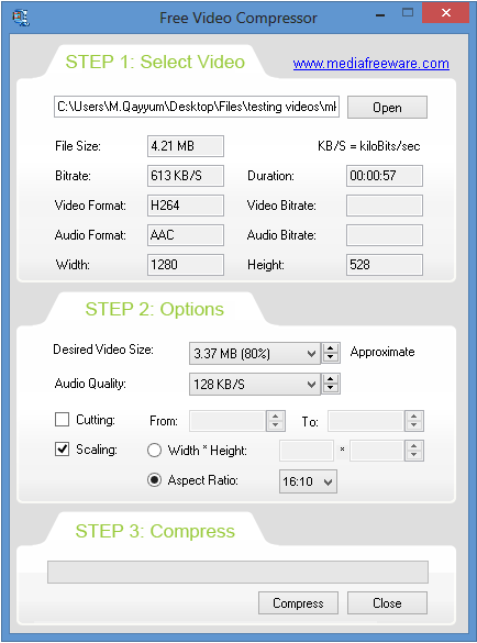 Compress videos to save your hard drive space