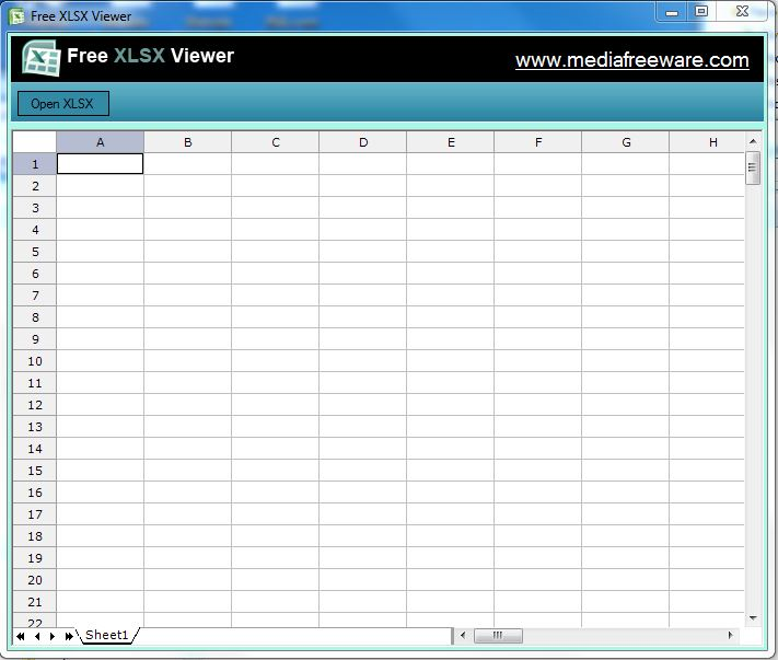 Open and work with XLSX documents without ins