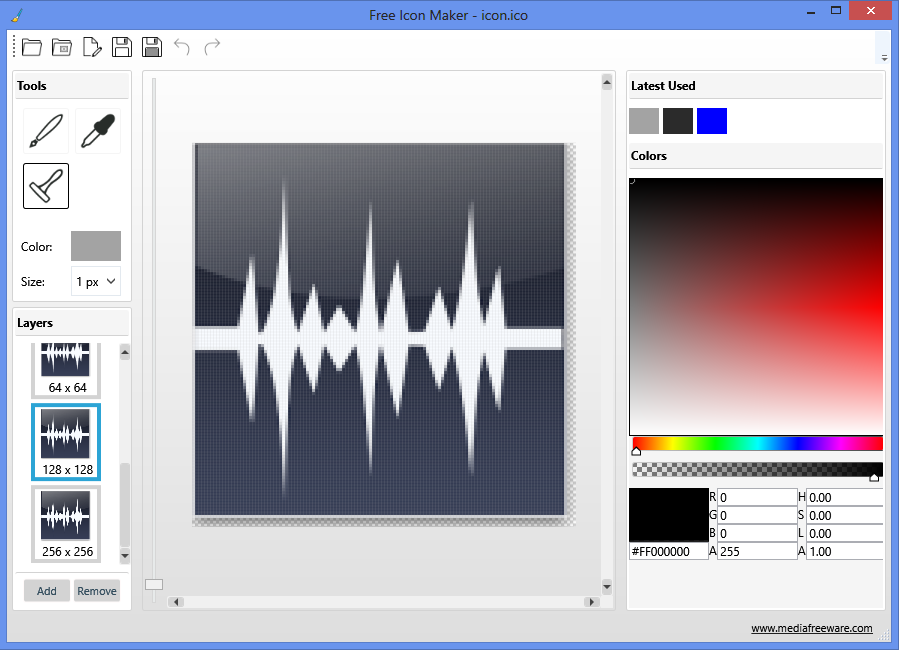 Icon maker. Макер 3000. Iconic преобразовать. Freeware.